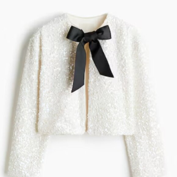 H&M Jackets & Blazers - Ivory Sequin Jacket